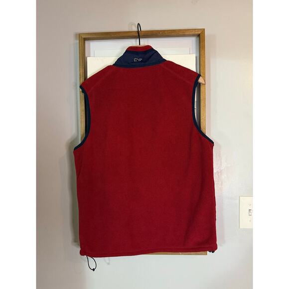 Vineyard Vines men’s red soft fleece full zip
Vest men’s size small - Picture 5 of 7